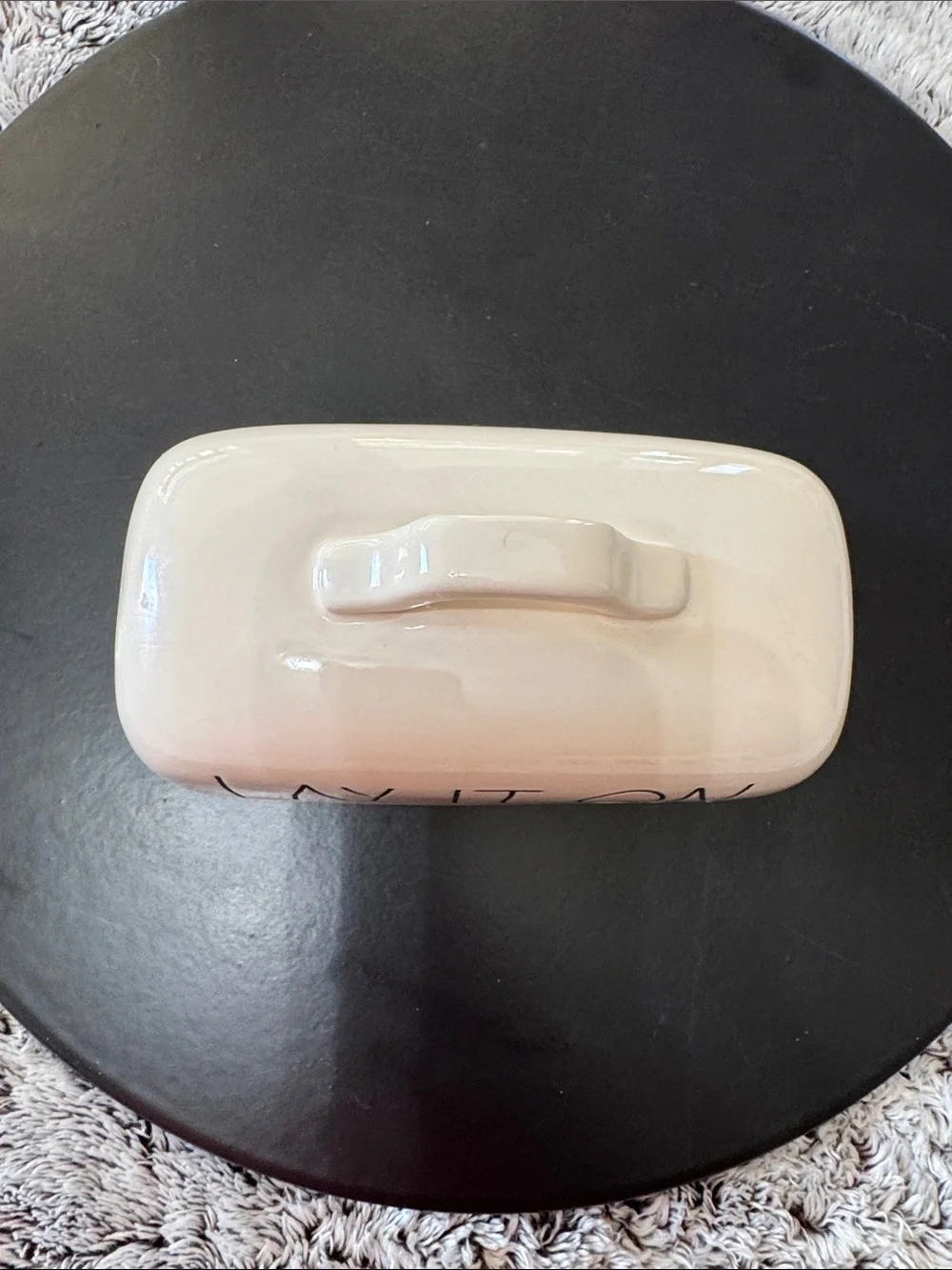 Rae Dunn Lay It On Butter Dish Cover TOP ONLY No Dish Replacement Piece Kitchen